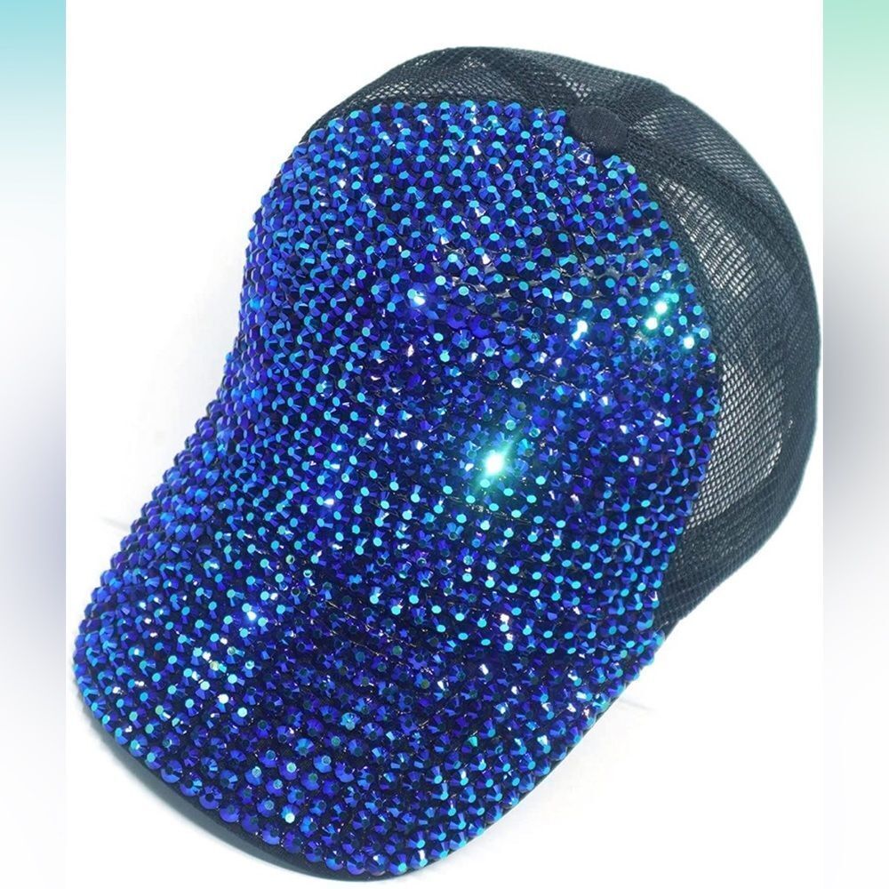 Baseball Cap With Diamond Design - image 1